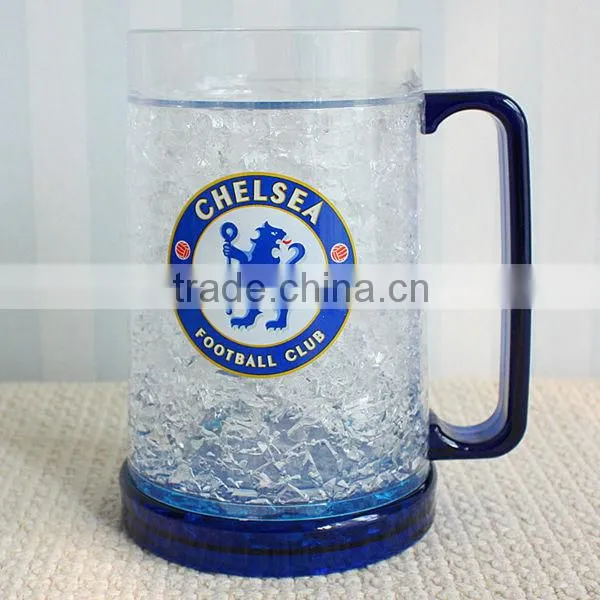 450ml/16oz BAP free plastic beer mug freezer