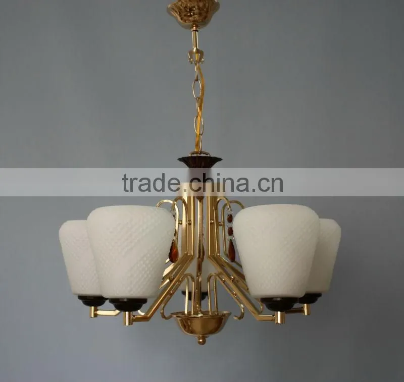 pendant lamp french gold white glass flower pendant light