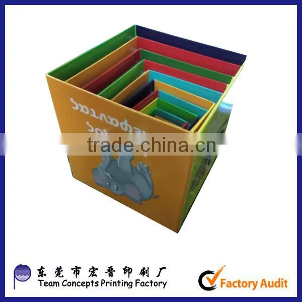 children toys cardboard nesting stack boxes
