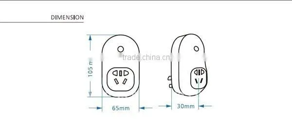 EU/AU/US/UK plug AC100V-250V wireless smart socket