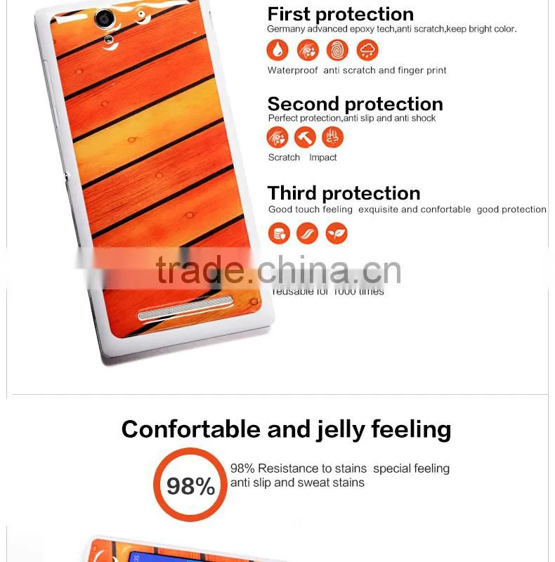 wholesale luxury epoxy gel skin covers for Sony Ericsson C3