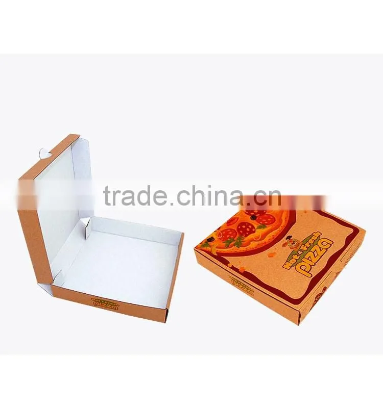 factory price custom made folding lid pizza box