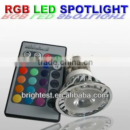 E27 3W RGB LED Spotlights