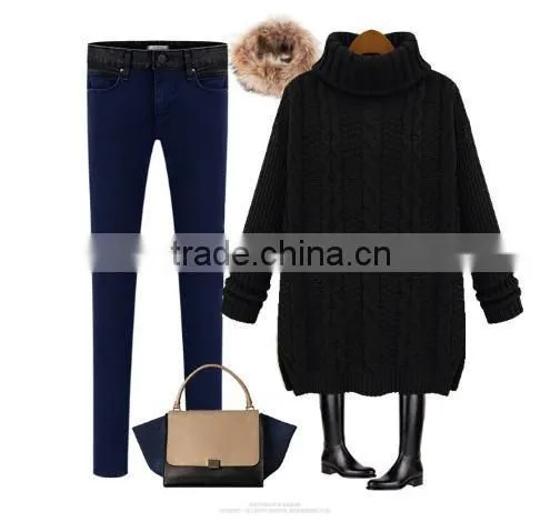 2014 Winter newest women's Cable- Knit Sweater