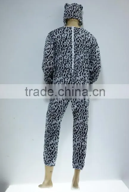 New spots men leopard cosplay fancy dress clothes instant mascot costume