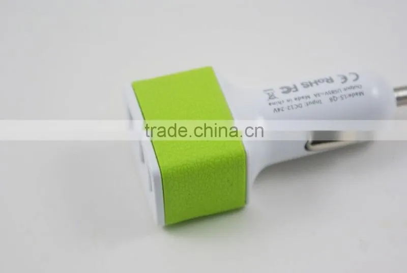 Universal Triple USB Car Charger Adapter power adapter fast charging for iPhone