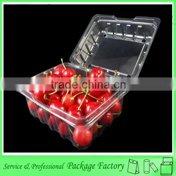 Transparent cheap plastic PET fruit tray