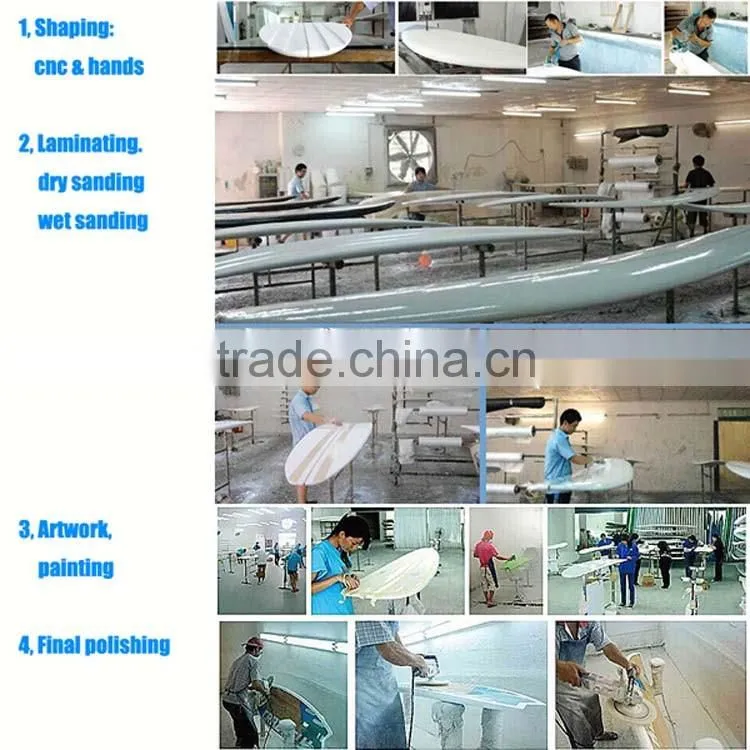 Best quality lightest carbon fiber stand up paddle boarding with light brushed painting