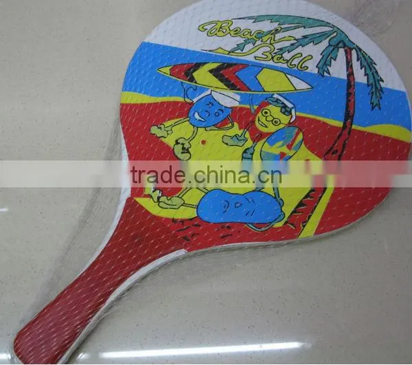 professional wood beach racket,beach bat,beach paddle