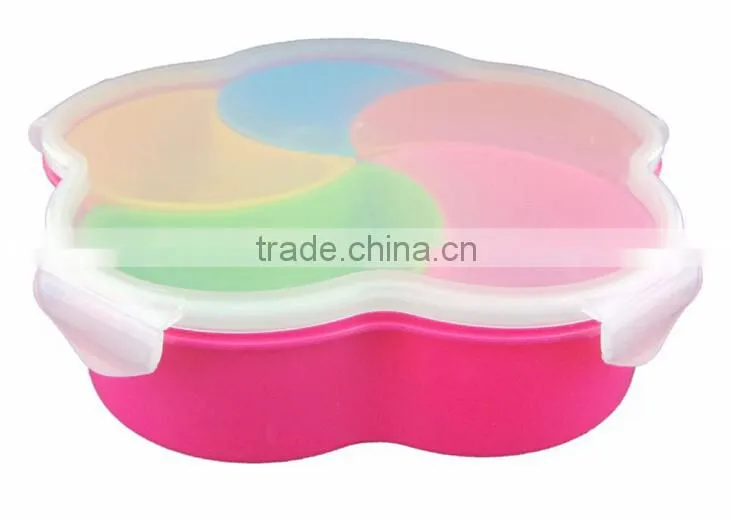 eco colorful plastic snack box