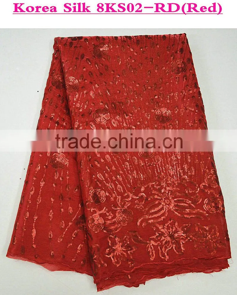 2015 fashion shtyle washable silk fabric heavy silk fabric pink silk brocade fabric for party dress