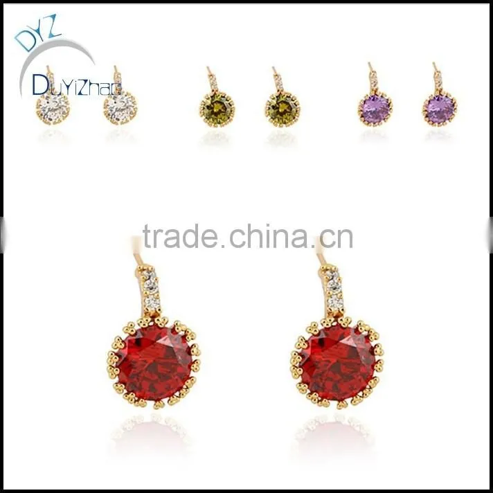 latest dubai the five-star shape zircon earrings
