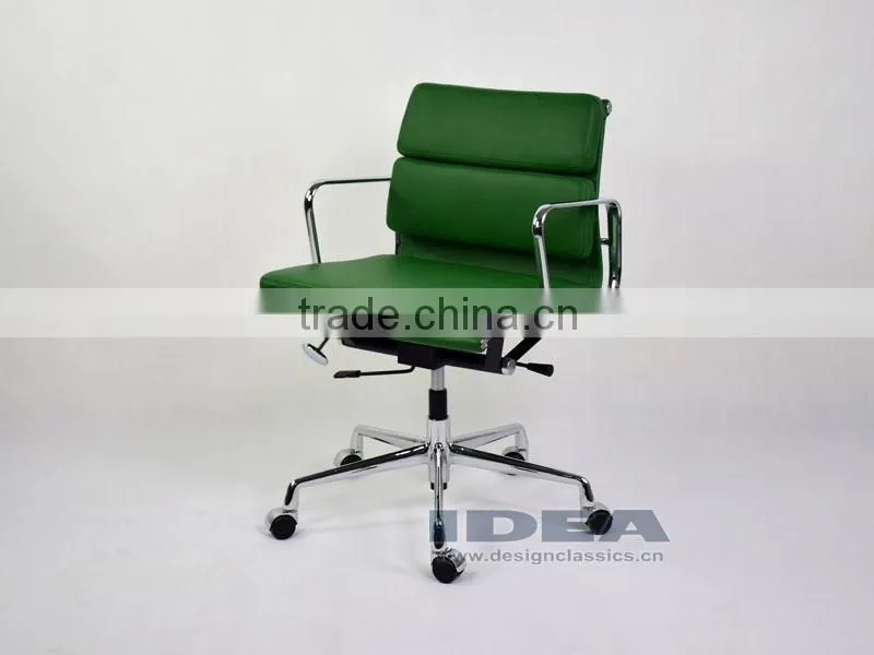 Replica EA217 Charles soft pad desk chair- Green Color Genuine Leather