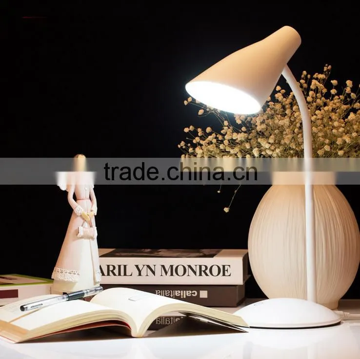LED work study lamp chargeable minimalist bedroom lamp the long arm of metal table lamp