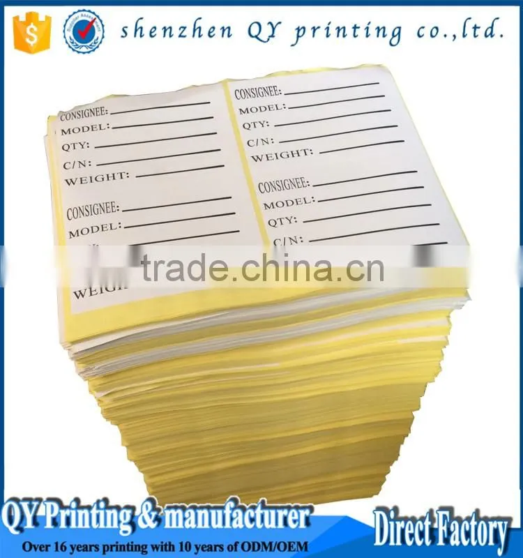 2016 New High Quality Self Adhesive Paper Packaging Label,Paper Printed Packaging Label,Packaging Label and Barcode Label