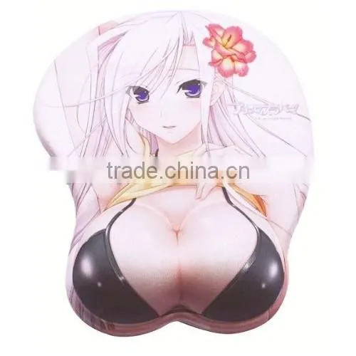 Silicone mouse mat big boobs cartoon girl mouse mat wholesale
