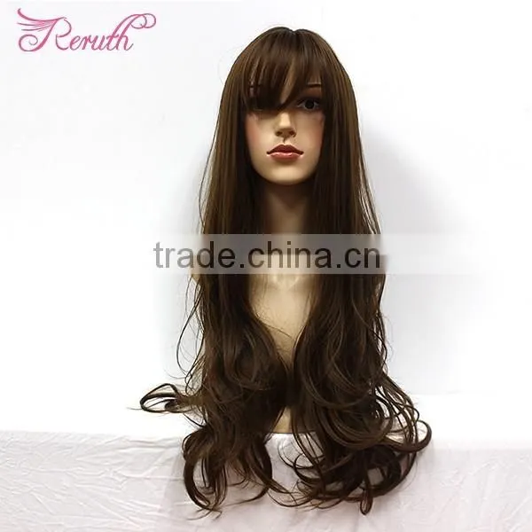 High Quality Natural Black Human Wig Brazilian Virgin Human Hair