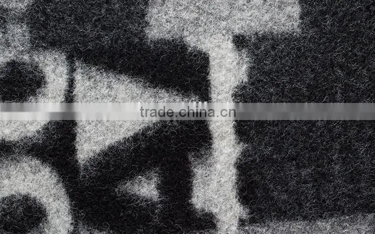 China to produce heavy jacquard wool fabric women's coat wool fabric