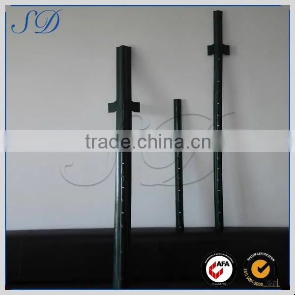 China factory powder coated u shape fence post