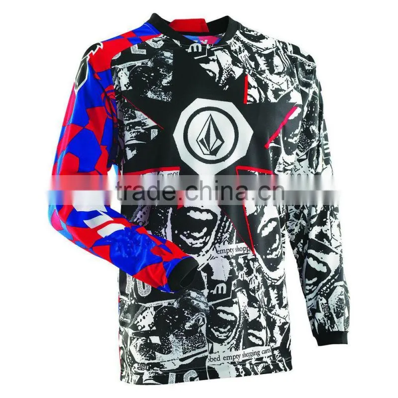Competitive price new design custom motorcycle jersey
