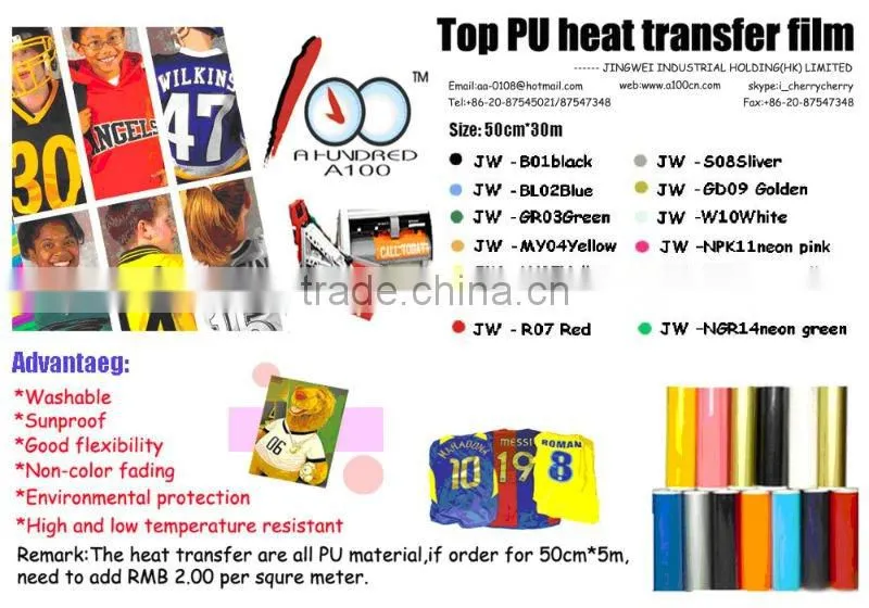 heat transfer film CCF-NOR01 pu transfer film