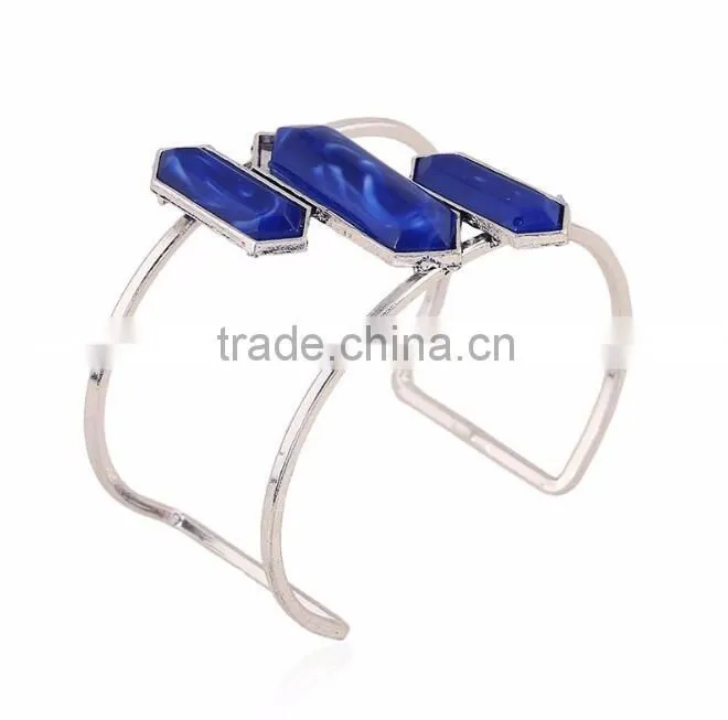 Custom jewelry factory OEM bangle bracelets with stones