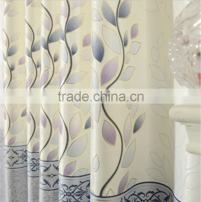 Kids curtains design raw silk fabric window curtains