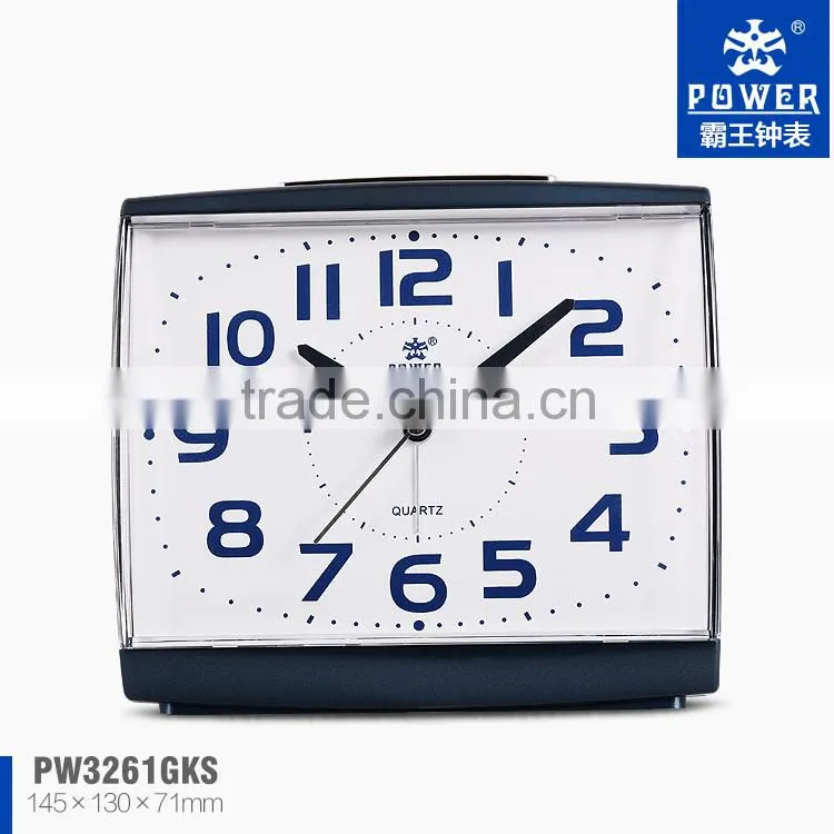 Black China Crystal Silver Clock For Kid Using With Bibi Bell and Sweep Movement on am pm clock