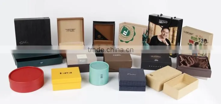 Logo printed handmade packaging luxury leather branded watch box