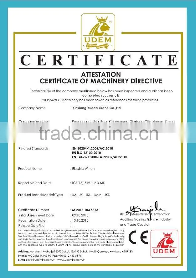 32t electric winch 32t wire rope electric winch