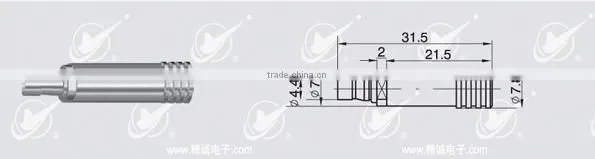 C3.5 connector female for RG179 mobile phone 75ohm