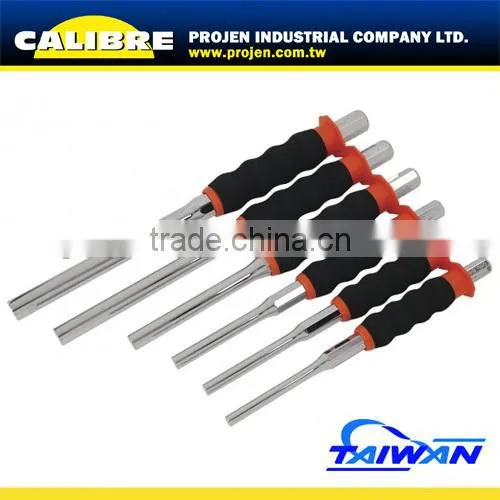 CALIBRE Taiwan Hand tool 6pc 8-14mm Parallel Pin Punch Set