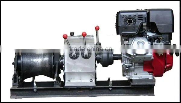 Gasoline Speedy Petrol 5 Tons Engine Powered Hoist Winch 5 Tons