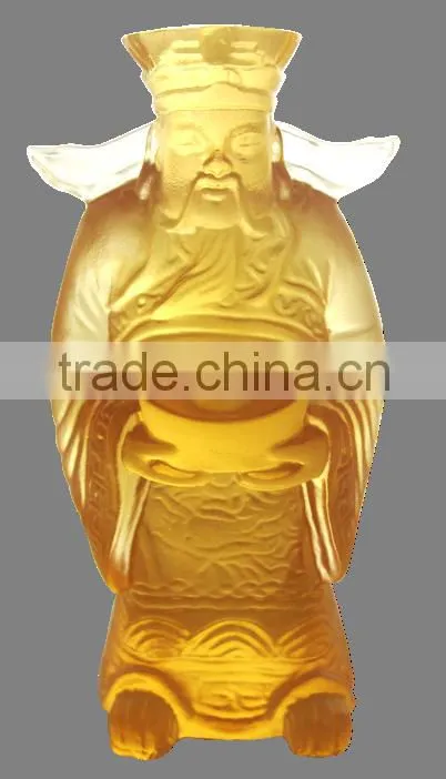 manjushri Bodhisattva buddhism statue liuli colored glaze wholesale