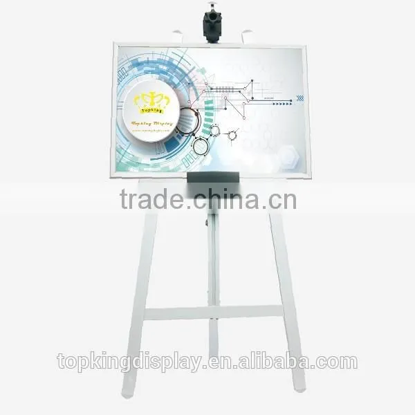 Floor Advertising Poster Display Stands With aluminum Snap Frame