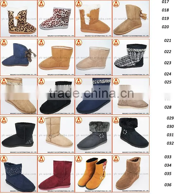 Hot Sale Cheap New Product woollen plush kids cheap snow boots