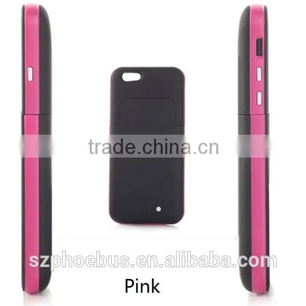 3800mAh For iPhone 6 External Battery Case External Battery Backup Charger Case Cover Power Bank For 4.7" iPhone 6