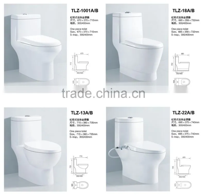 One piece toilet white colored toilet bowl WC Spy toilet cam toilet