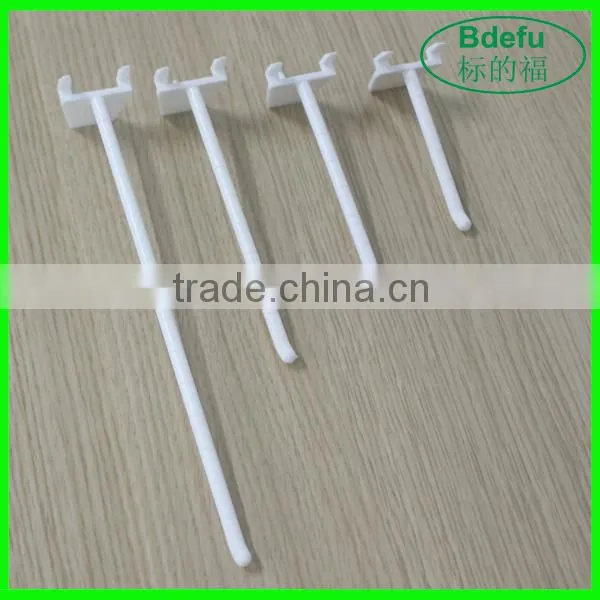 wholesale product colorful plastic security lock slatwall display hooks clothing hook for supermarket
