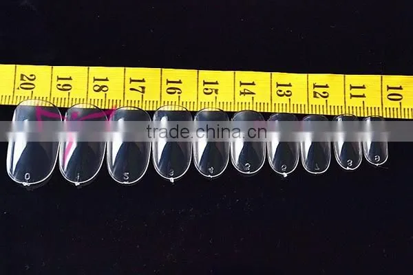 Korea quality nail tips,oval nail tips free