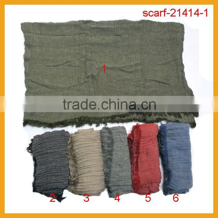 newest long scarf plain cotton scarf