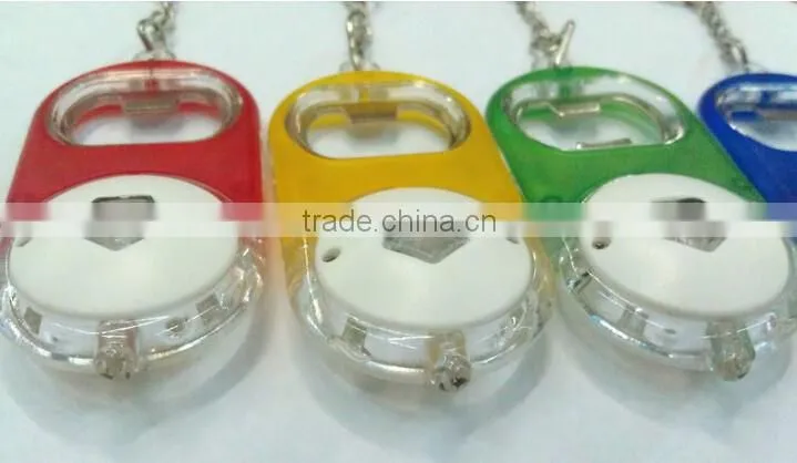The gourd art beer opener with led light use keyring bottle opener
