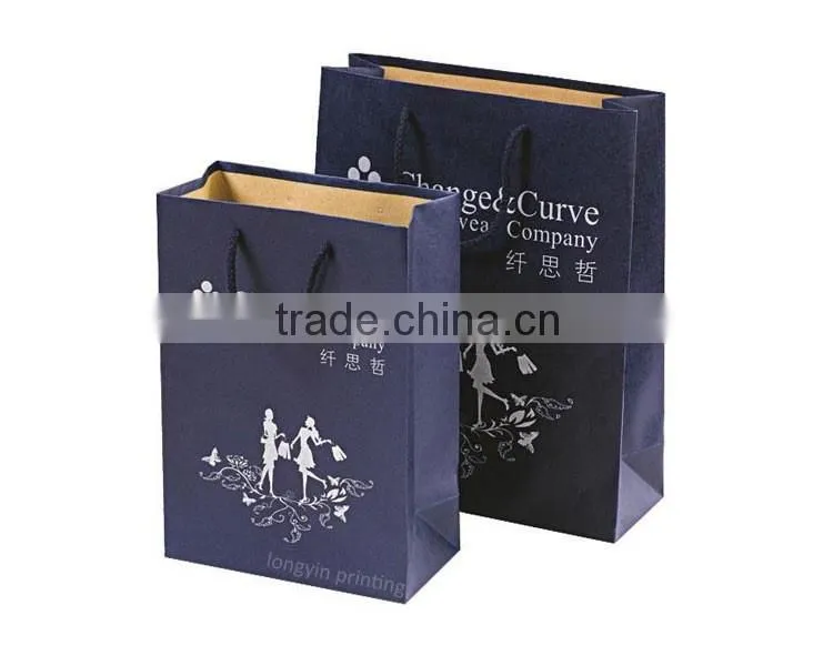 Fancy custom printing shopping bag, gift bag, paper bag with handle