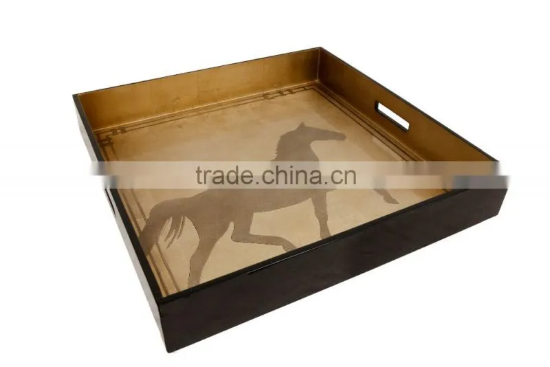 High quality best selling lacquer designed serving tray table