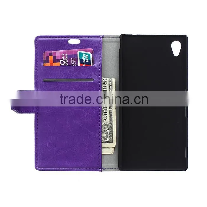 Wholesale Flip Cover Leather Case For Sony Xperia M4 Aqua,For Sony Xperia M4 Aqua Book Cover Stand Case