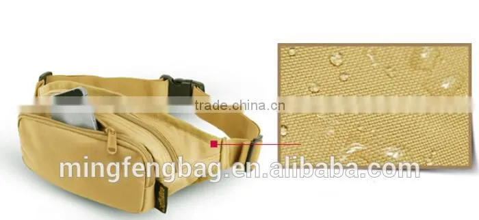 Custom Multifunction 900D Oxford Waterproof Waist Bag for Leisure Travel and Sports