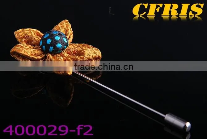 2016 New arriving spot flower,six color cloth lapel pin e1-f6