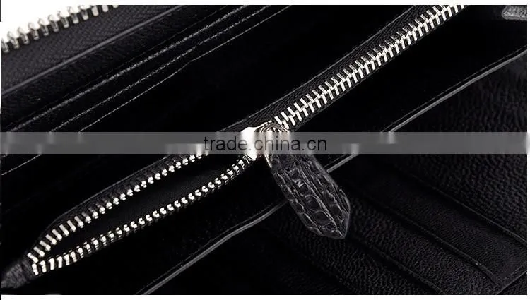2016 men clutch wallet in real alligator leather