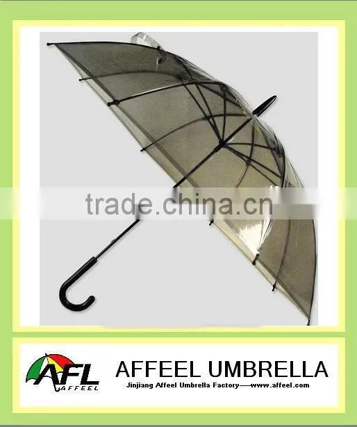 23"x8k black plastic umbrella
