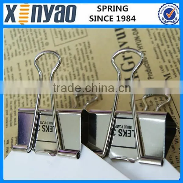 Hight quality Promotional gifts customer dessign printing silver big binder clips
